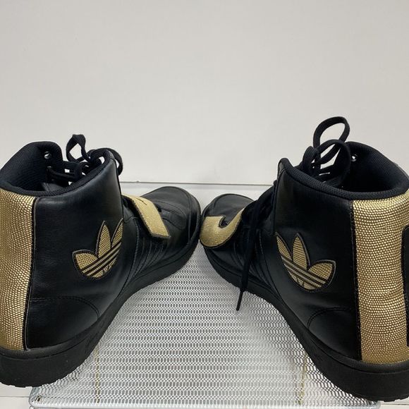 RARE ADIDAS Jeremy Scott x adidas Letters Black/Gold 14 NWOB - Picture 6 of 16